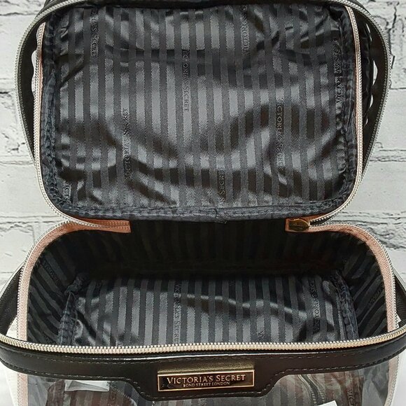 'VICTORIA'S SECRET' LOGO SIGNATURE TRAIN CASE 4 - PIECE SET - Picture 11 of 16